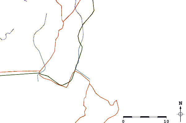 Roads and rivers around Mahanga Point