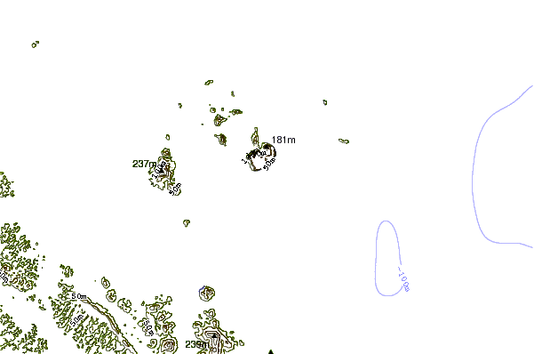 Shoreline around Mahury