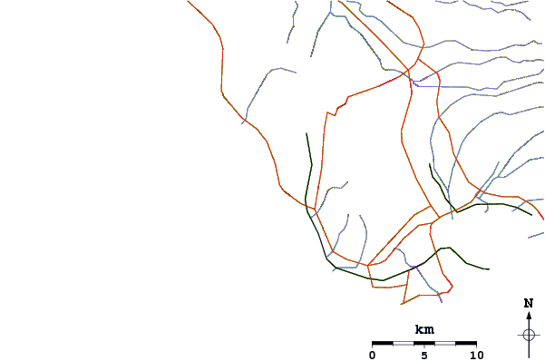 Roads and rivers around Maili Point