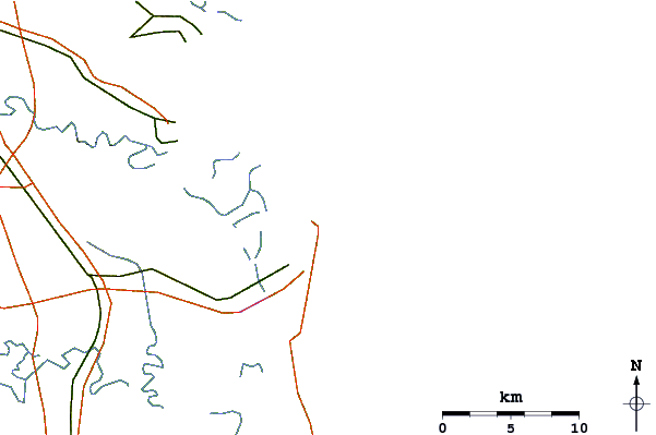 Roads and rivers around Main Beach