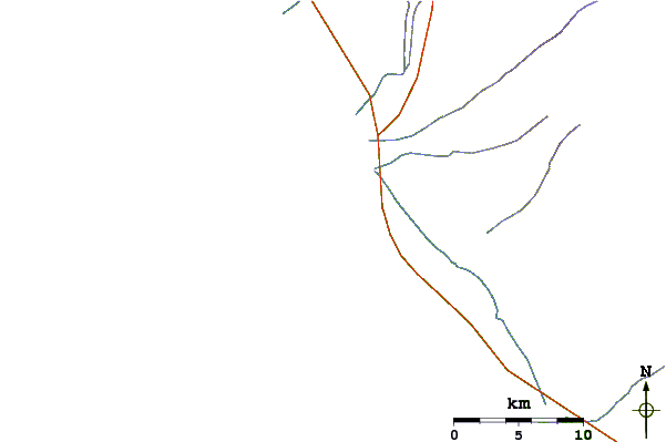 Roads and rivers around Main Break