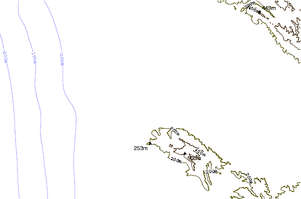 Shoreline around Main Street