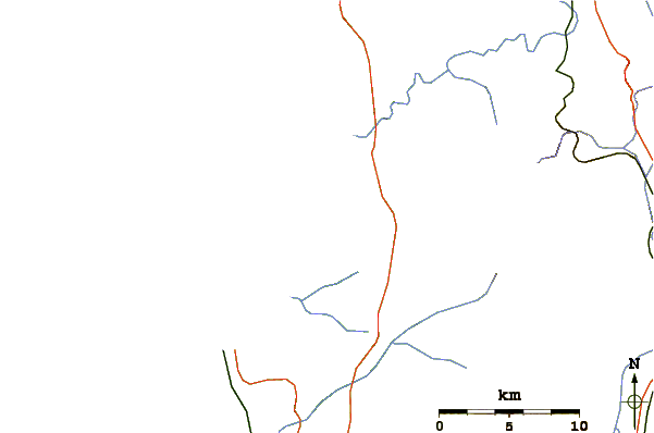 Roads and rivers around Maitencillo