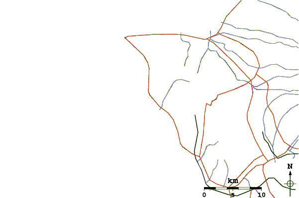 Roads and rivers around Makaha