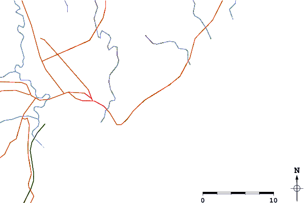 Roads and rivers around Makorori Centre