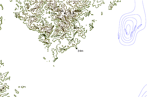 Shoreline around Makorori North