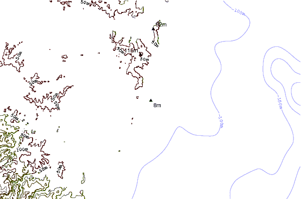 Shoreline around Malabar