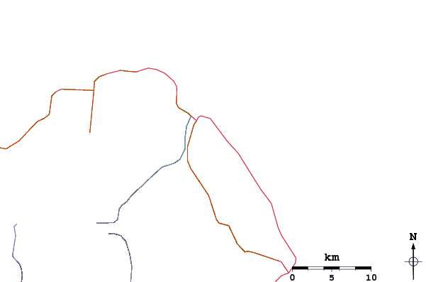 Roads and rivers around Malama Lefts