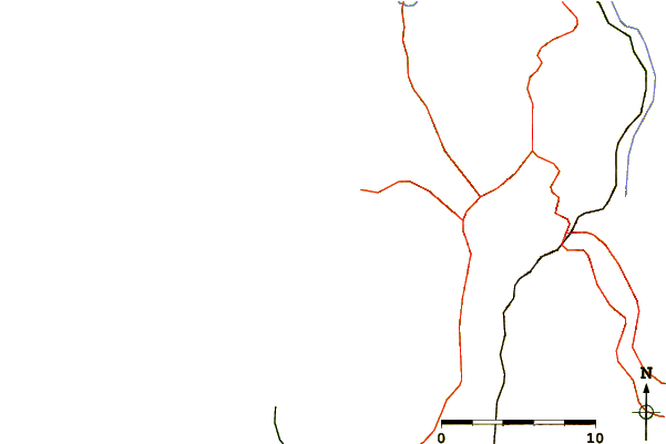 Roads and rivers around Malhadinha