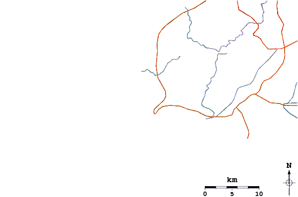 Roads and rivers around Mama Losmen Left