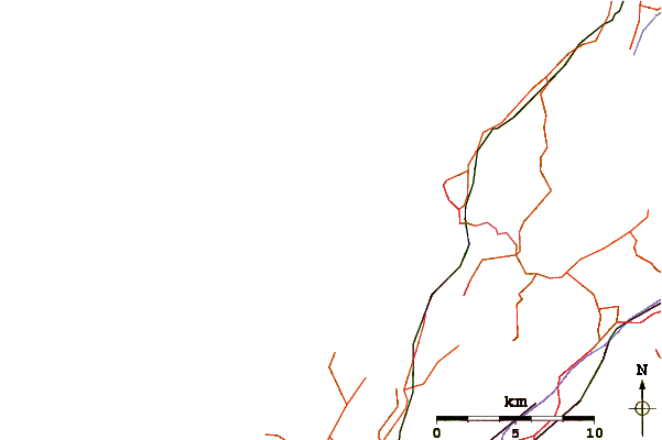 Roads and rivers around Mana Island