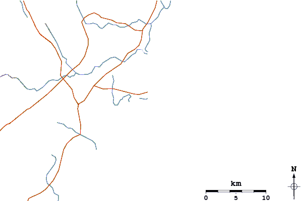 Roads and rivers around Manafiafy