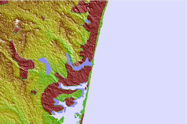 Surf spots located close to Manasquan Inlet