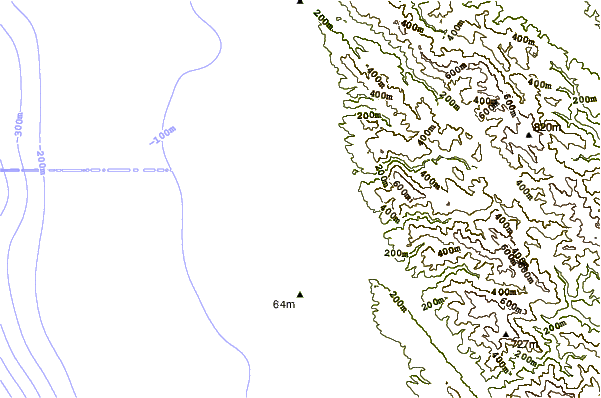 Shoreline around Manchester Beach