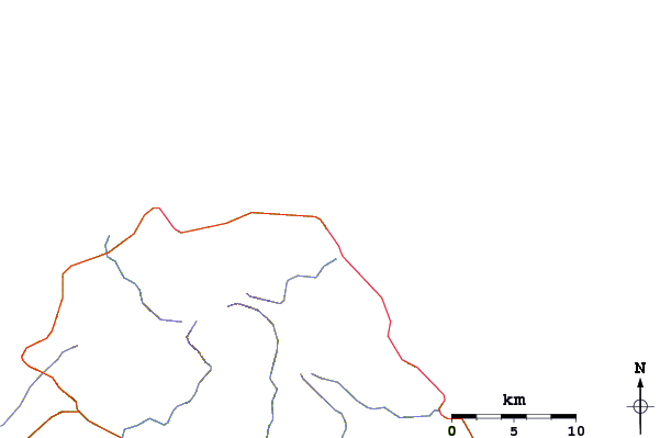Roads and rivers around Mangea Reefs (The Channel Island)