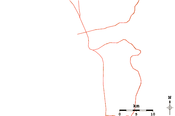 Roads and rivers around Manini Beach