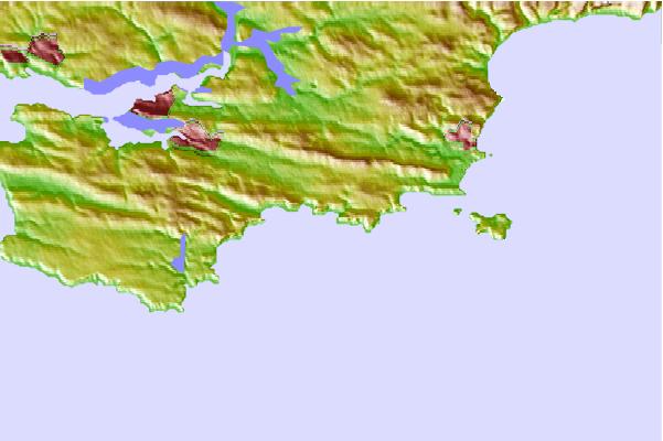 Surf spots located close to Manorbier