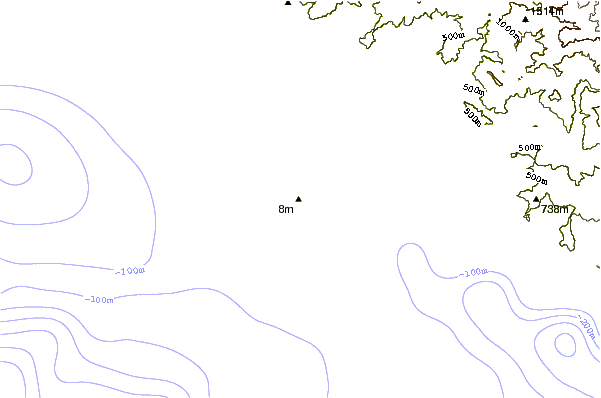 Shoreline around Manuel Antonio