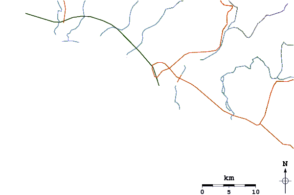 Roads and rivers around Manuel Antonio