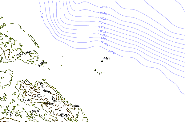 Shoreline around Manzanillo