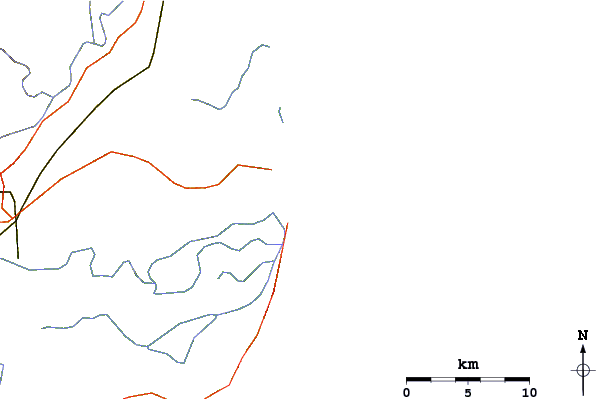Roads and rivers around Mapelane