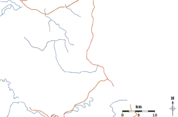 Roads and rivers around Marami Beach