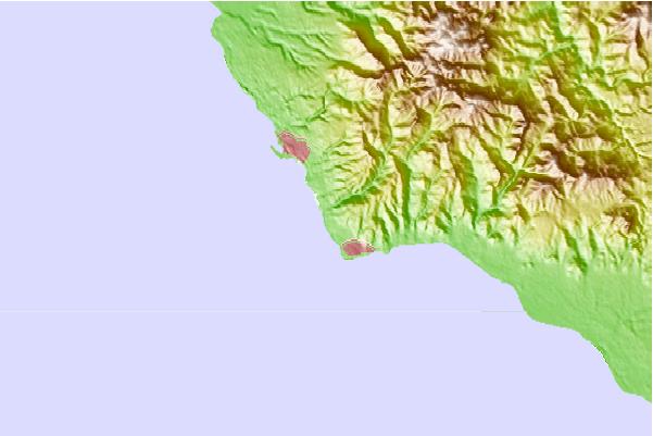 Surf spots located close to Marangone