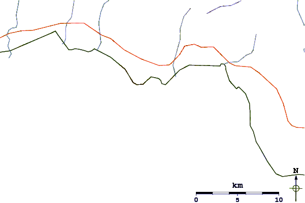 Roads and rivers around Marathon