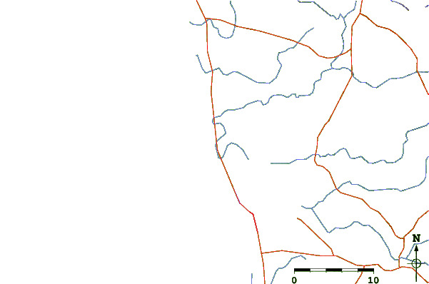 Roads and rivers around Maravanthe Beach