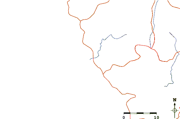 Roads and rivers around Marbella