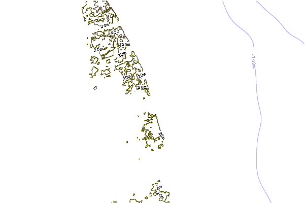 Shoreline around Marconis Beach