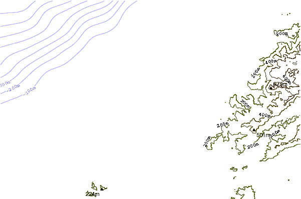 Shoreline around Maria Chiquita