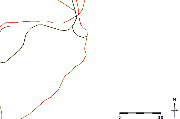 Roads and rivers around Playa Mariano (Mar del Plata)