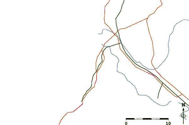 Roads and rivers around Marina