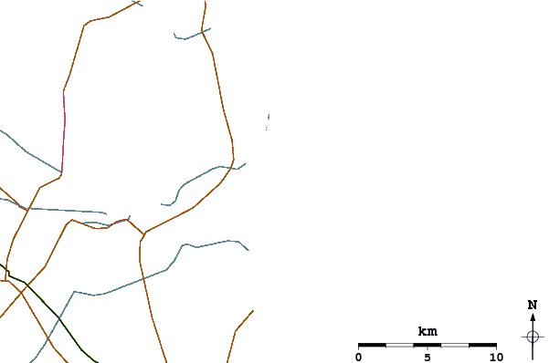 Roads and rivers around Marina Romea