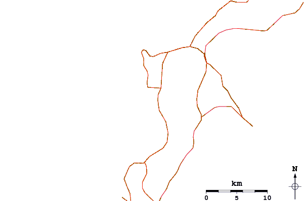 Roads and rivers around Marinas