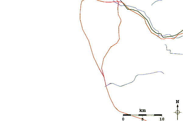 Roads and rivers around Marisol