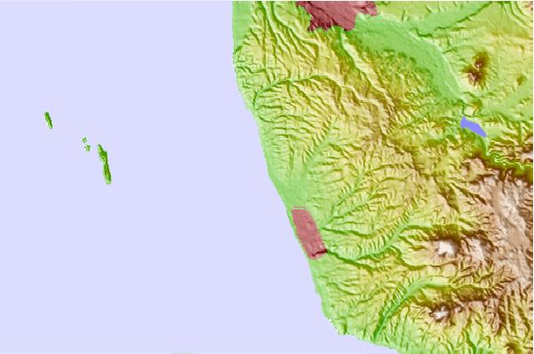 Surf breaks located close to Marisol North Point