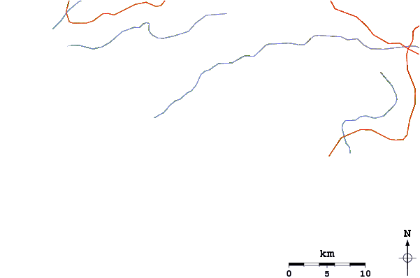 Roads and rivers around Marosi
