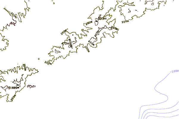 Shoreline around El Masnou