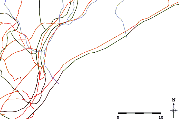 Roads and rivers around El Masnou