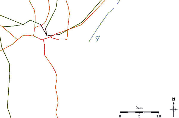 Roads and rivers around Masonboro Inlet
