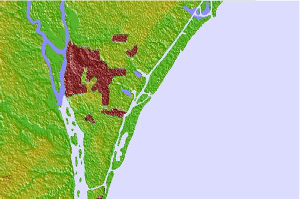 Surf breaks located close to Masonboro Inlet