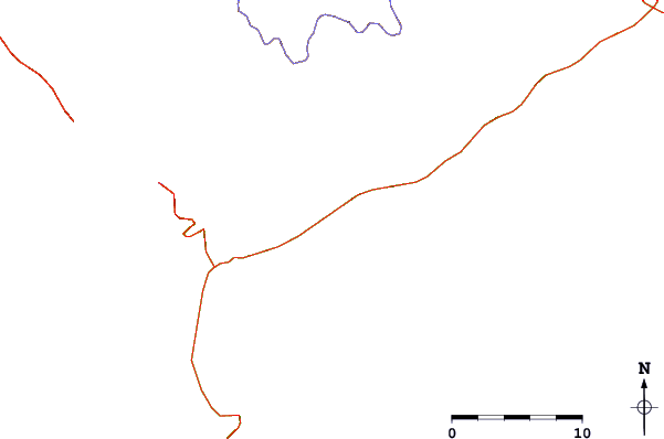 Roads and rivers around Massaguacu