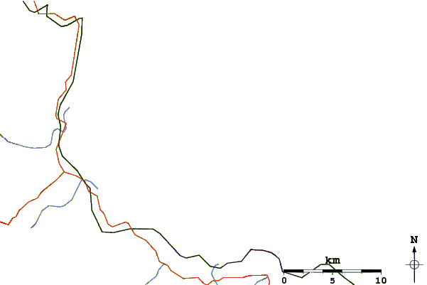 Roads and rivers around Matakana Island
