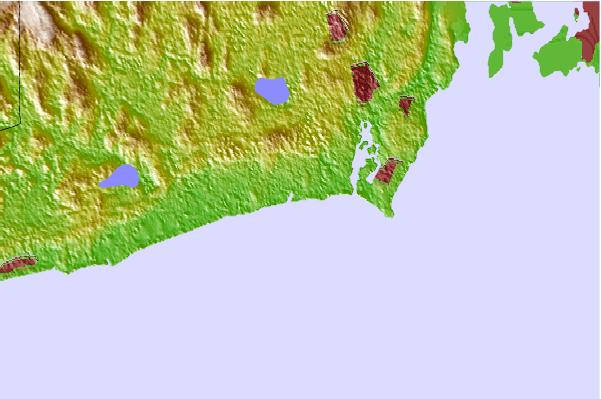 Surf breaks located close to Matanuck-The point