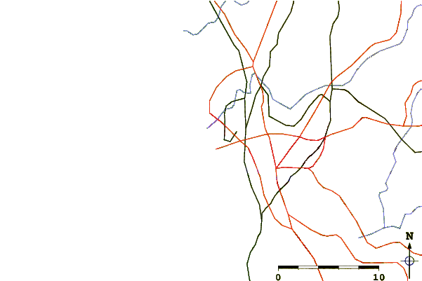 Roads and rivers around Matosinhos