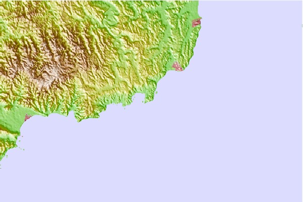 Surf spots located close to Matsube Bay