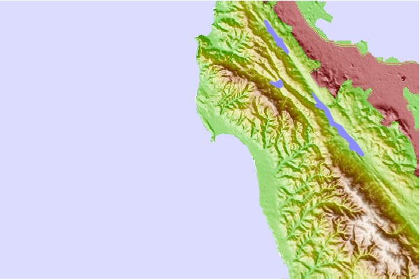 Surf spots located close to Mavericks
