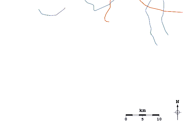 Roads and rivers around Mawun